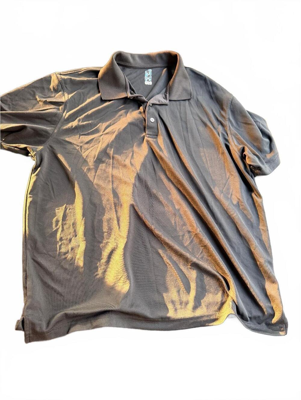 PGA Men's Dark Gray Breathable Polo Shirt XXL